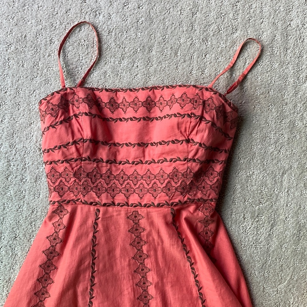 A-Line Embroidered Dress